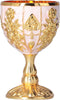 2Pcs Goblet Cup Golden Metal Retro Wine Cup Chalice Goblets